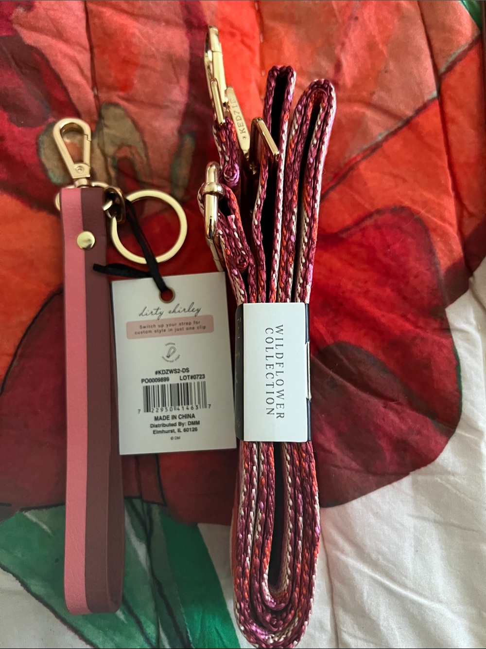 NWT KEDZIE matching adjustable guitar bag strap and wristlet/wallet strap - Picture 3 of 6
